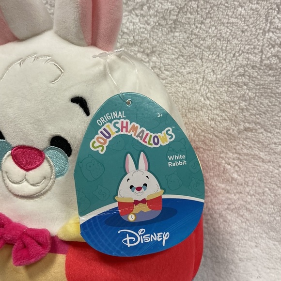 Squishmallows Alice in Wonderland Disney 9" White Rabbit Easter Bunny Plush - Picture 2 of 6